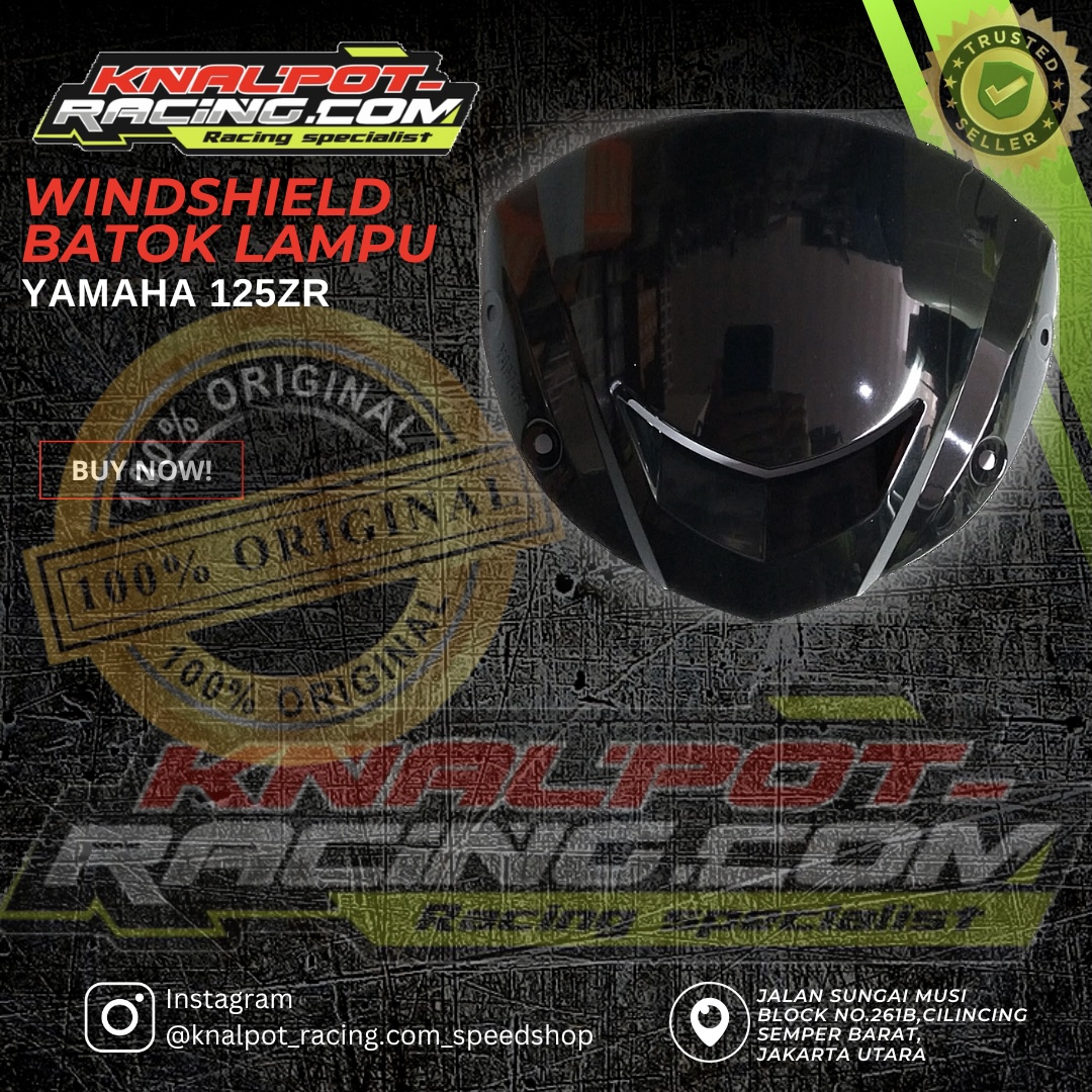 WINDSHIELD BATOK LAMPU YAMAHA 125ZR